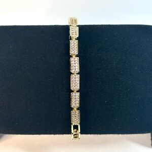 18k yellow gold-plated link bracelet